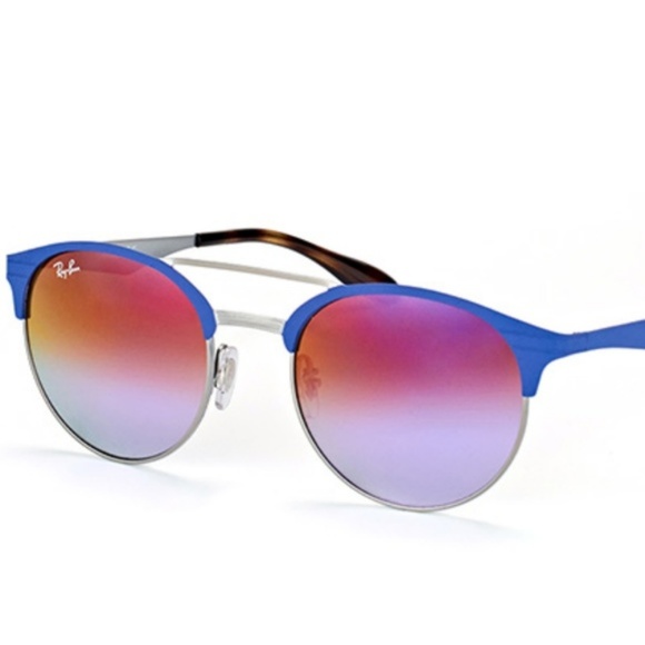 Ray Ban sunglasses Mirrored Violet Blue Gradient - Picture 2 of 8